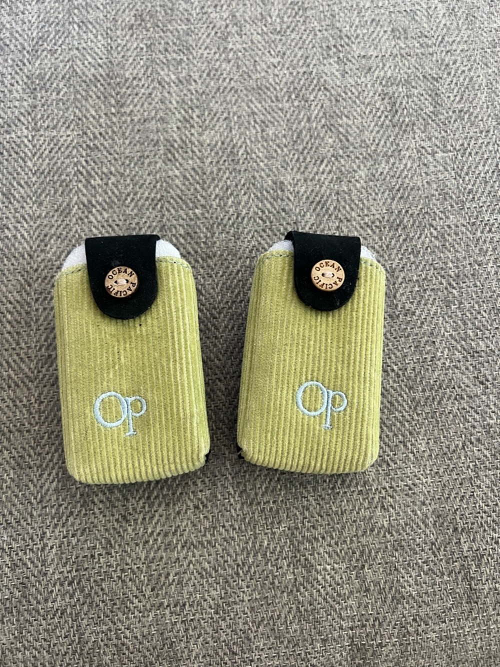 Two Vintage OP Ocean Pacific Corduroy Flip Phone Cases New